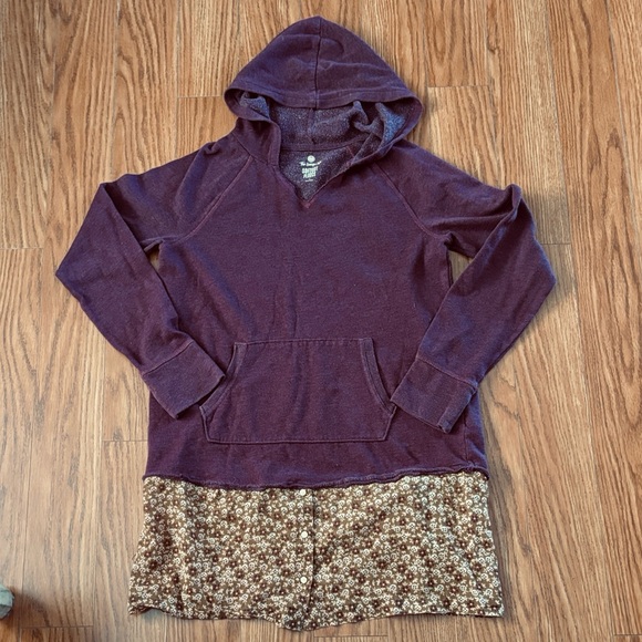 SO Tops - COTTAGECORE HANDMADE * UPCYCLED SOFT FLEECE HOODIE